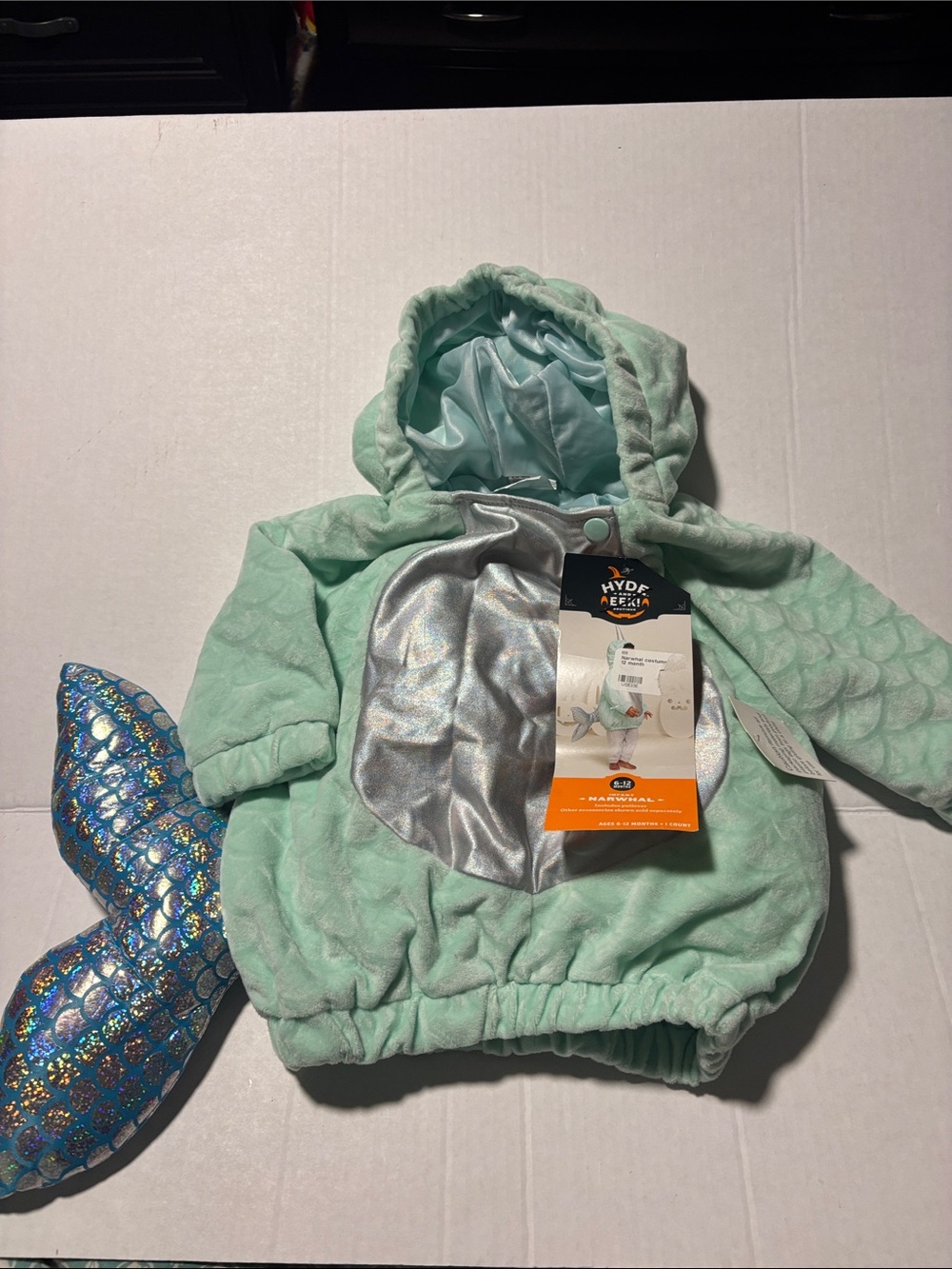 Mermaid Hoodie Costume Jacket - Mint Green